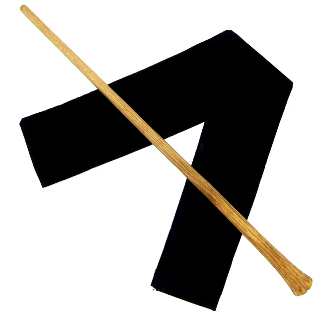 14" Hand Carved Maxime Solid Mahogany Wood Magic Wand Witch Wicca w/ Velvet Bag