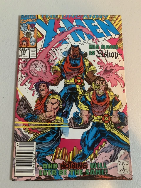 Uncanny X-Men 282 NEWSSTAND Marvel Comics 1st cameo and cover Bishop 1991