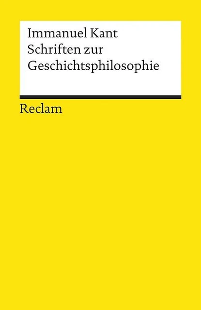 Schriften zur Geschichtsphilosophie