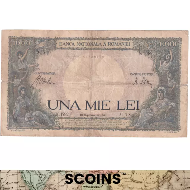 Banca Nationala A Romaniei Una Mie Lei Thousand 1941 4435178