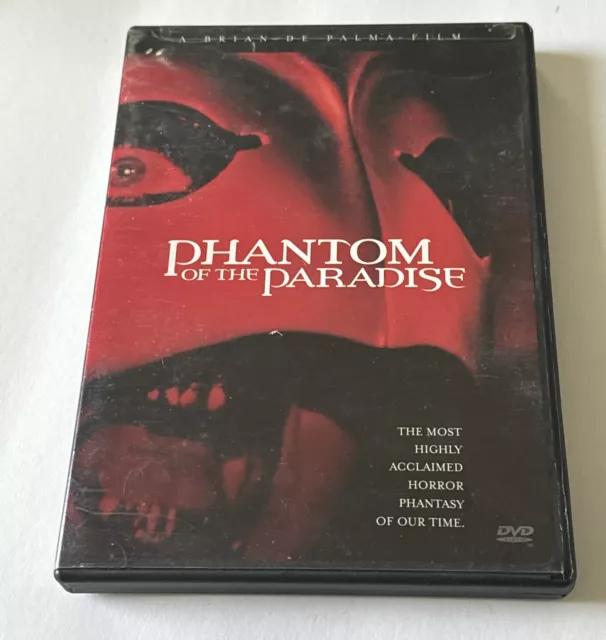 Phantom of the Paradise (DVD, 2001) *Scratch Free Disc*