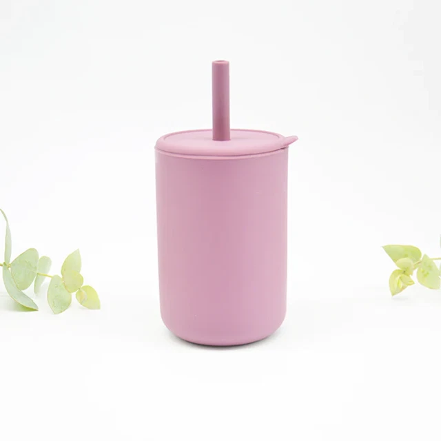 Kids Sippy Cup with Straw 179ml - Purple