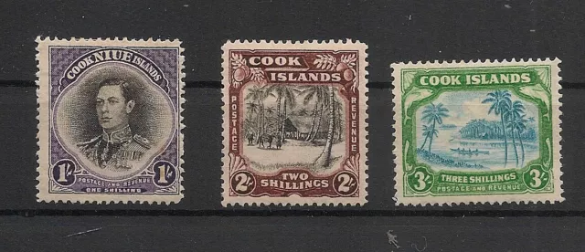 Cook Islands 1938 KGVI Set Mint Hinged