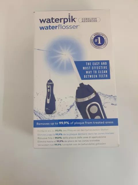 Waterpik Cordless Advanced Waterflosser, kabellose Munddusche 1 Aufsätze blau