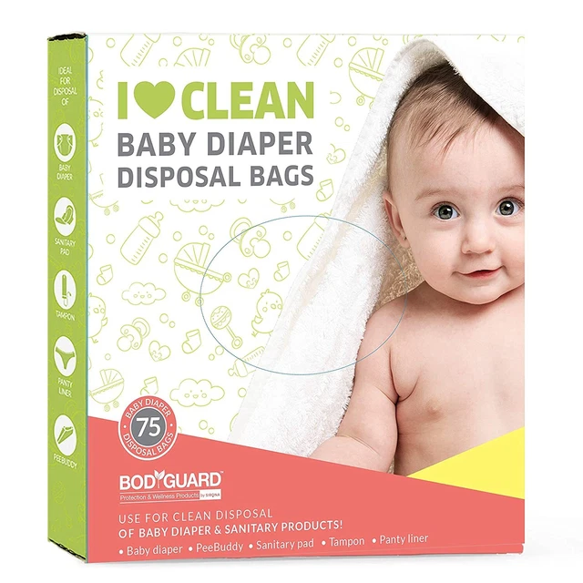 75 Baby Diaper Disposable Leak-Proof Bag Discreet Intimate Sanitary Pad USA