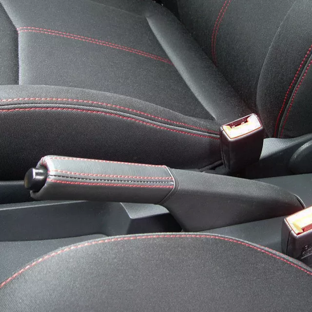Seat Ibiza Cordoba 6L LEDER Handbremshebel Handbremsgriff Cupra Rot Handbremse