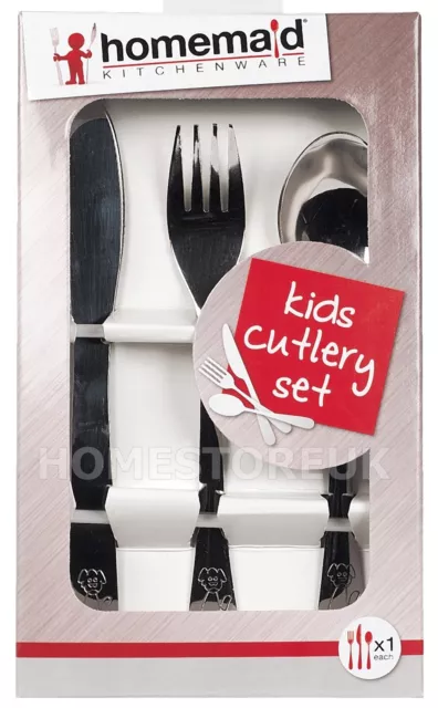 Cutlery For Kids Knife Fork Spoon Stainless Steel Kids Baby Children Cutlery Set