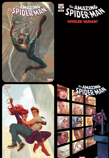 Amazing Spider-Man 26 (2023, Marvel) Main And Variants - Death Of Ms. Marvel  Nm