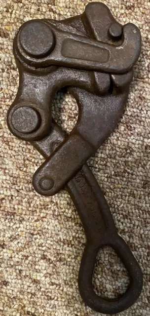 Vintage FENCE WIRE STRETCHER PULLER BARB WIRE M KLEIN & SONS CHICAGO USA 1604-20