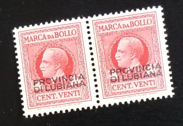 Slovenia c1942 Italy WWII Yugoslavia Revenue Stamps US 4