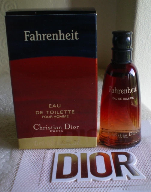 Miniature "Fâhrênhêit" Dîôr PARIS 10 ml EDT + BOITE PLEIN + NEUF + NEW FULL BOX