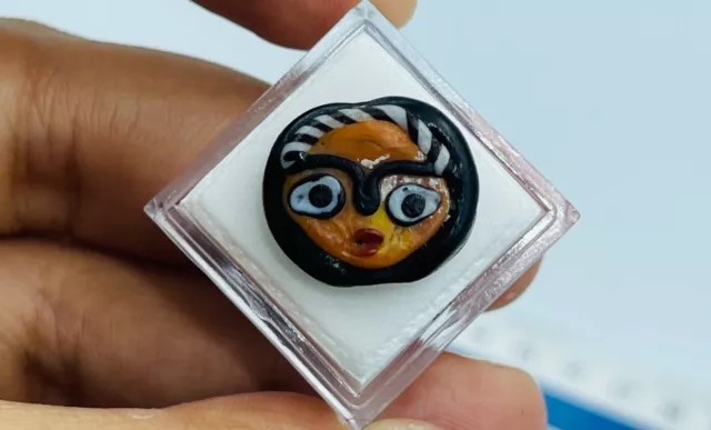 Wonderful Old Ancient Antique Romans Mosaic Glass face Bead