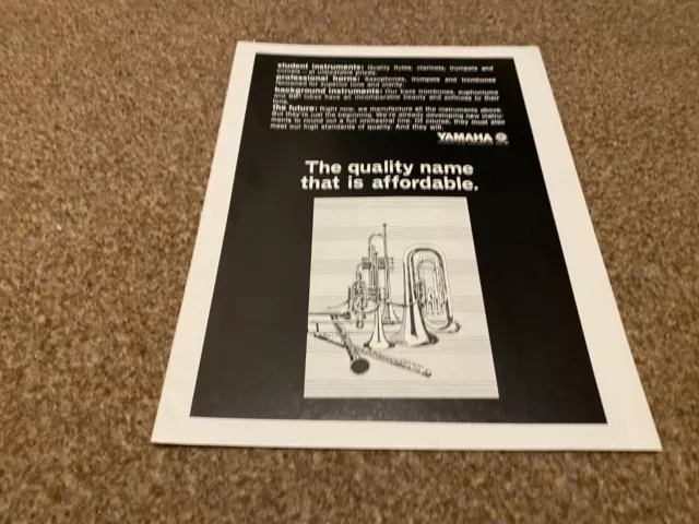 Jbf14 Advert 11X8 Yamaha Instruments. Saxophones. Trumpets. Trombones