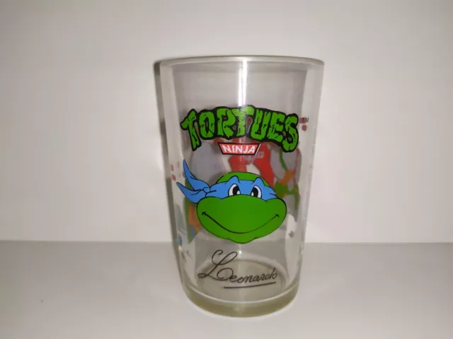 Verre a moutarde Amora Tortues ninja 1990 mirage studios USA 1989 IDDH Leonardo