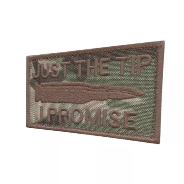 just the tip I promise multicam morale tactical US army parche hook cap patch