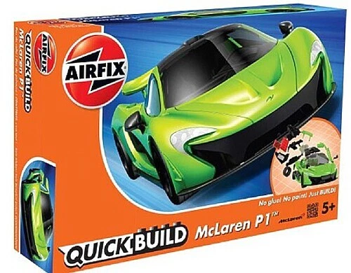 Airfix Quick Build McLaren P1 Car (Snap) - Snap Tite Plastic Model Vehicle