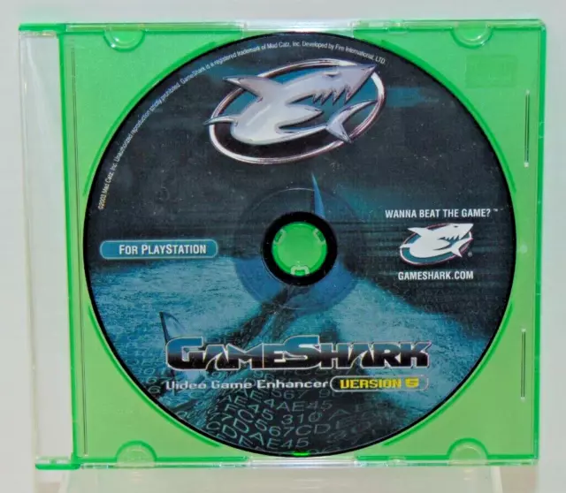 PS1 PLAYSTATION VIDEO GAME GAMESHARK ENHANCER DISC ONLY GAME SHARK