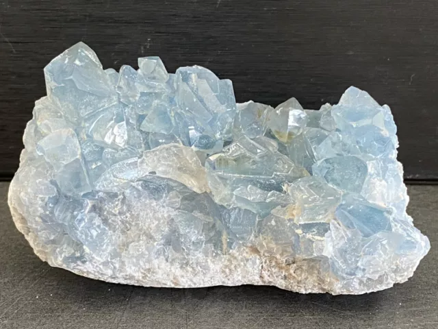 Coelestin Natur Stufe aus Madagaskar Druse Geode 03 - VIDEO