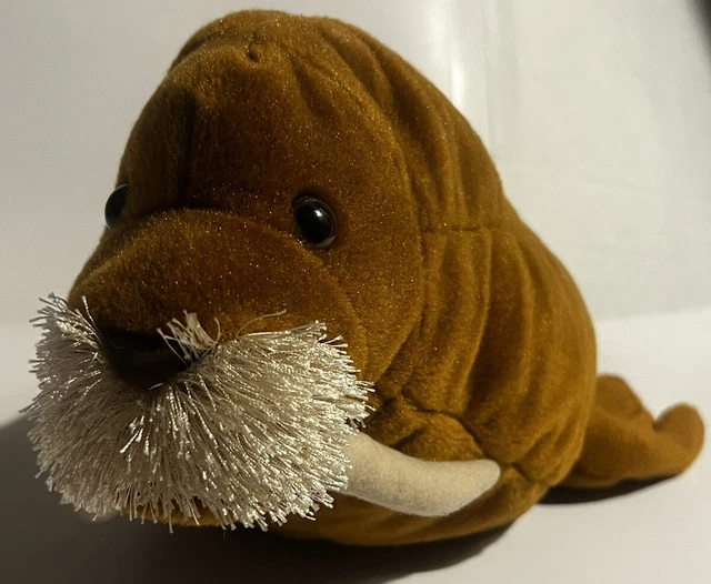 WILD REPUBLIC WALRUS Plush Toy Stuffed Animal 15" Brown 2015 K&M 11041