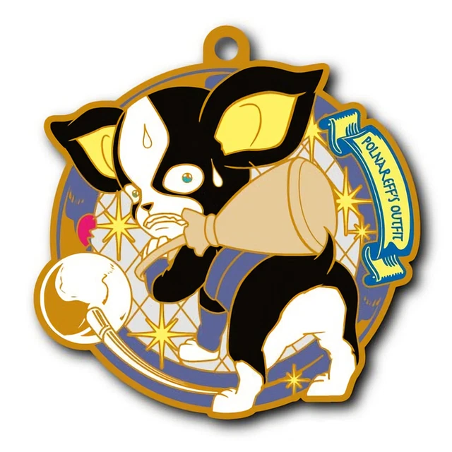 Jojo's Bizarre Adventures Portachiavi In Gomma Polnareff Iggy 6Cm Anime Manga #