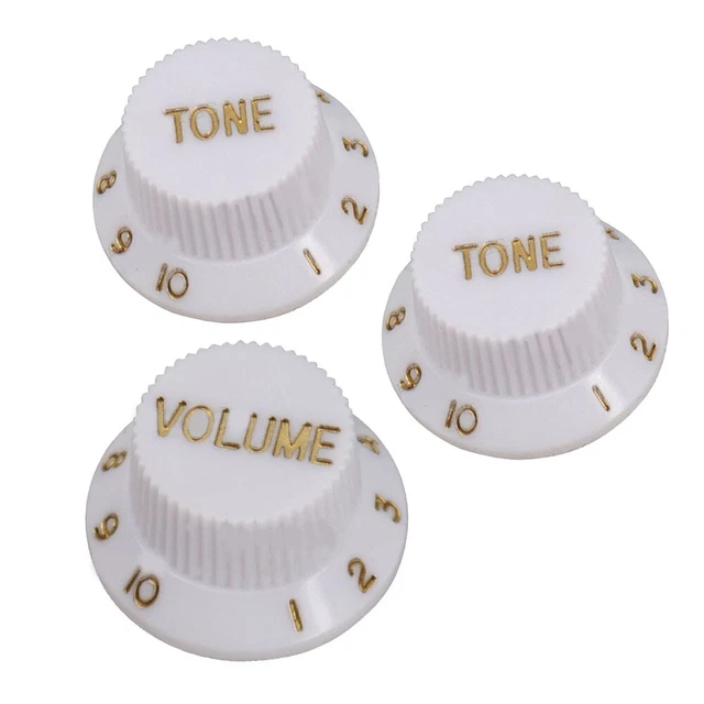 Boutons de commande style Strat pour électrique pour guitare lot de 3 1 volume