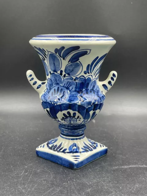 2X Krug / Urne / Vase / Alt Blau Delft Porzellan Vintage Keramik Handgefertigt 2