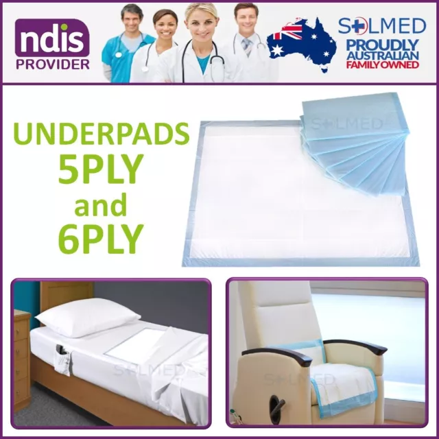 Disposable Incontinence Bed Underpads Sheets Pee Pads Mattress Blueys