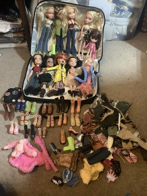 Bambole Bratz vintage MGA Bratz bambola grande pacchetto con abbigliamento, scarpe, custodia portaoggetti