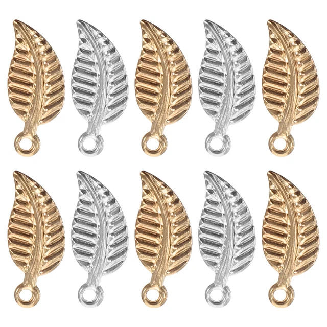 Bracelets Bulk Pendants Jewelry Making Leaf Pendant Accessories