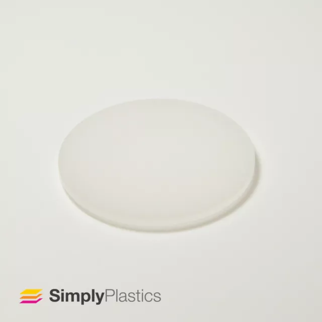 Perspex® Laser Cut Opal Cast Acrylic Plastic Disc Circle / 3mm 5mm 8mm & 10mm