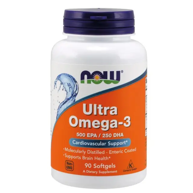 (0,37 EUR/cápsulas) NOW Foods Ultra Omega-3 1000 mg