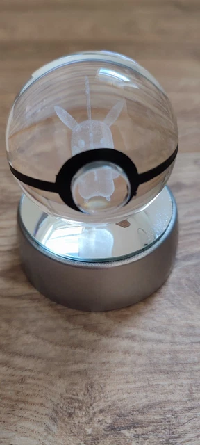 Pokemon 3D Holographic PokeBall Glow in the Dark Charizard Gengar Mewtwo Raichu