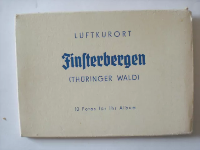 uraltes s/w Leporello Luftkurort FINSTERBERGEN (Thür.Wald) von 1972  DDR