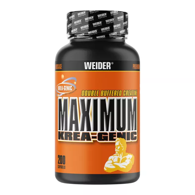 Weider Maximum Krea-Genic Caps Kreagenic Kreatin Creatin - 200 Kapseln - 230 g