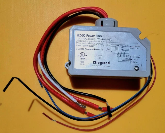 LEGRAND WATTSTOPPER BZ50 Power Pack 120/277V 24VDC 225mAv 32.00
