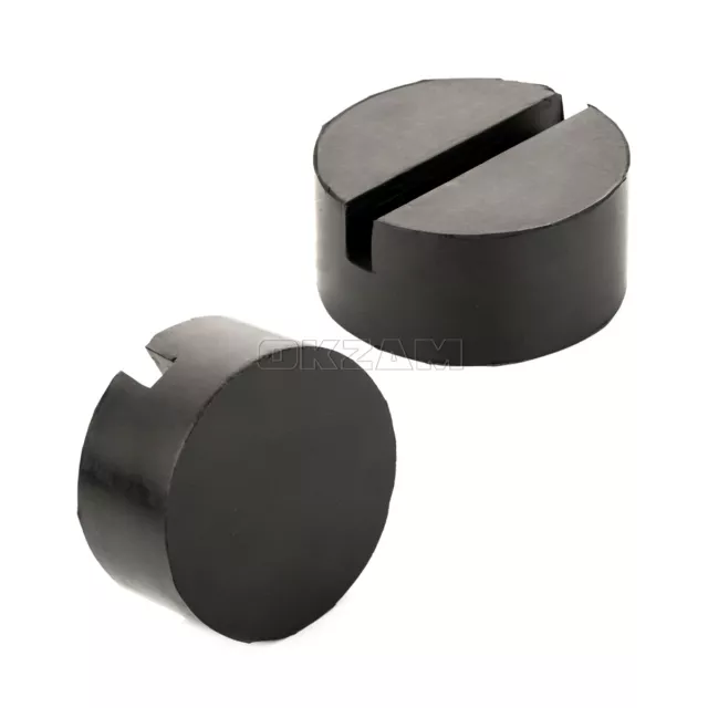 2x Cric de Véhicule 75x35 MM Rond Caoutchouc Adaptateur Bloc en pour Mercedes 2