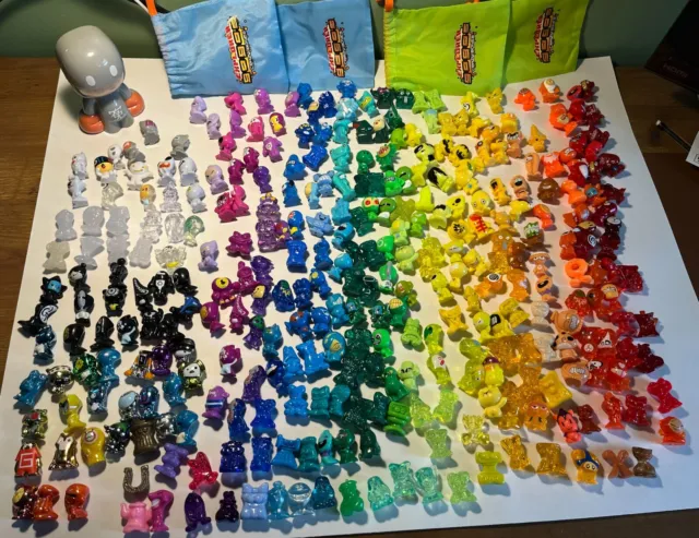 GoGo's Crazy Bones Lot Of 325+ Vintage Collectable Toys - Glow in The Dark +More