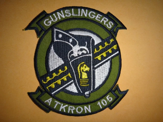 VIETNAM WAR PATCH US Navy Attack Squadron ATKRON 105 GUNSLINGERS £11.89 ...