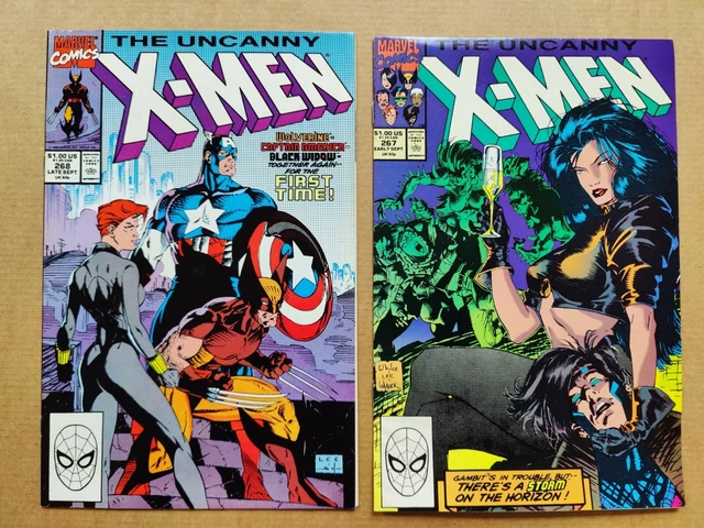 Uncanny X-Men 268 VF+ 269 VG/FN Lot of 2 Jim Lee Classic Cover + 2nd Gambit