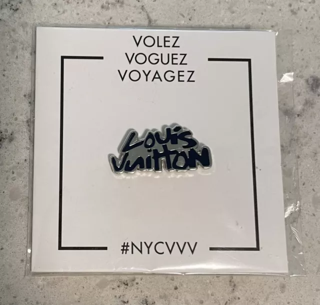 New Louis Vuitton Volez Voguez Voyagez Graffiti Enamel Pin LV NYCVVV Pintrill 2