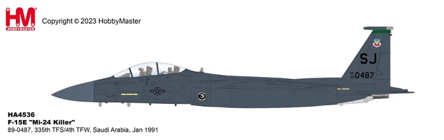F-15E "Mi-24 Killer" 89-0487 Saudi Arabia Jan 1991 - Hobby Master Ha4536 1/72 F-15E "Mi-24 Killer" 89-0487 Saudi Arabia Jan 1991 - Hobby Master Ha4536 1/72