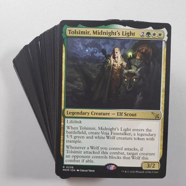 MTG MKM Commander Tolsimir Midnights Light EDH Deck