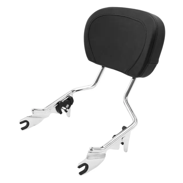 Upright Sissy Bar Backrest Pad Fit for Harley Touring Electra Road Glide 09-23