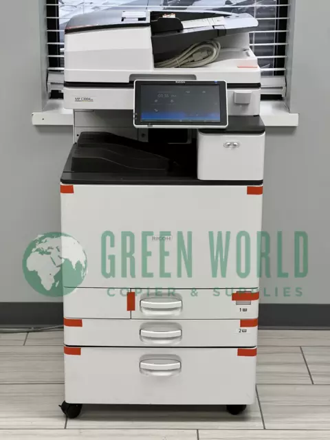 Ricoh Aficio MP C3004ex Color Multi-Function 12 x 18 low meter!