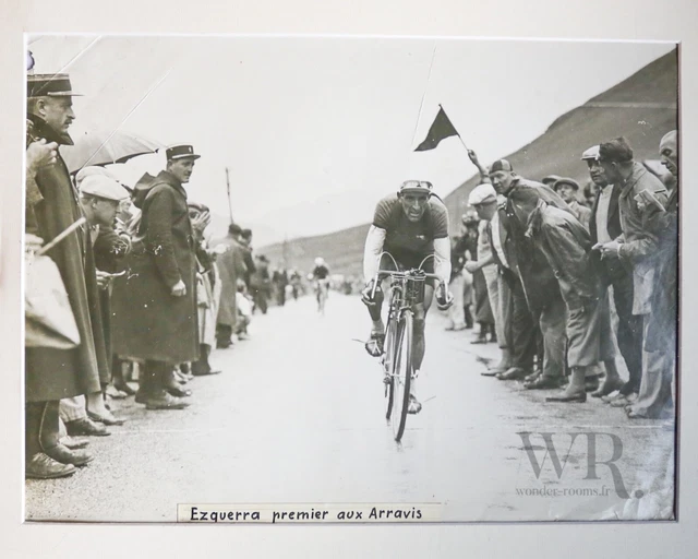 Tour de France 1936 - Grande Photo de presse 30x40cm - EZQUERRA - Col des Aravis