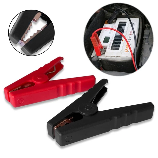 Clip in coccodrillo resistenti per terminali batteria positivi e negativi
