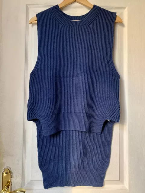 MAJE Gilet Laine Bleu Foncé, Taille 1, 70%Neuf, bon état