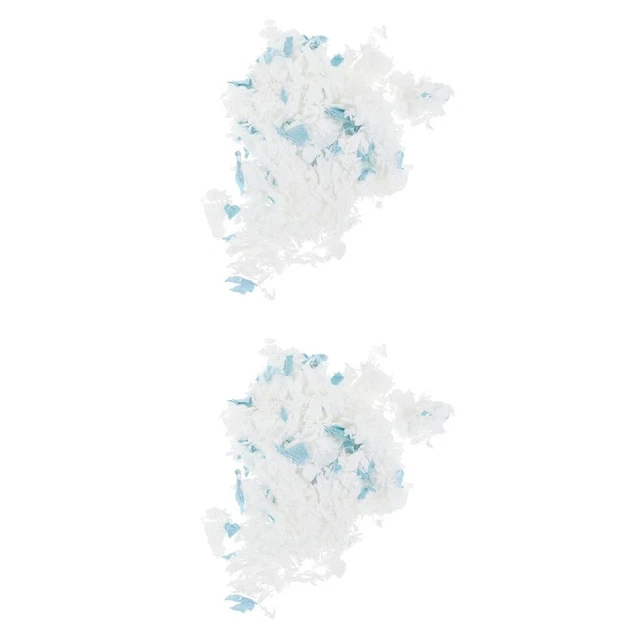 2 bolsas de virutas pequeñas para mascotas papel natural anidación hámster papel de cama