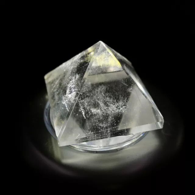 Bergkristall Pyramide Nr. 2 - toller Glanz - mit Video - sehr guter Schliff