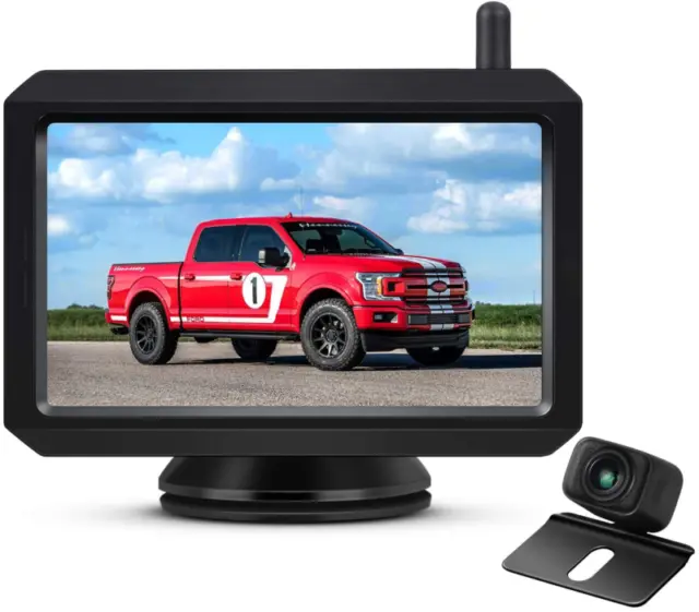 AUTO-VOX W7 Wireless Backup Camera Kit, 5 Inch Monitor with Stable Digital Signa